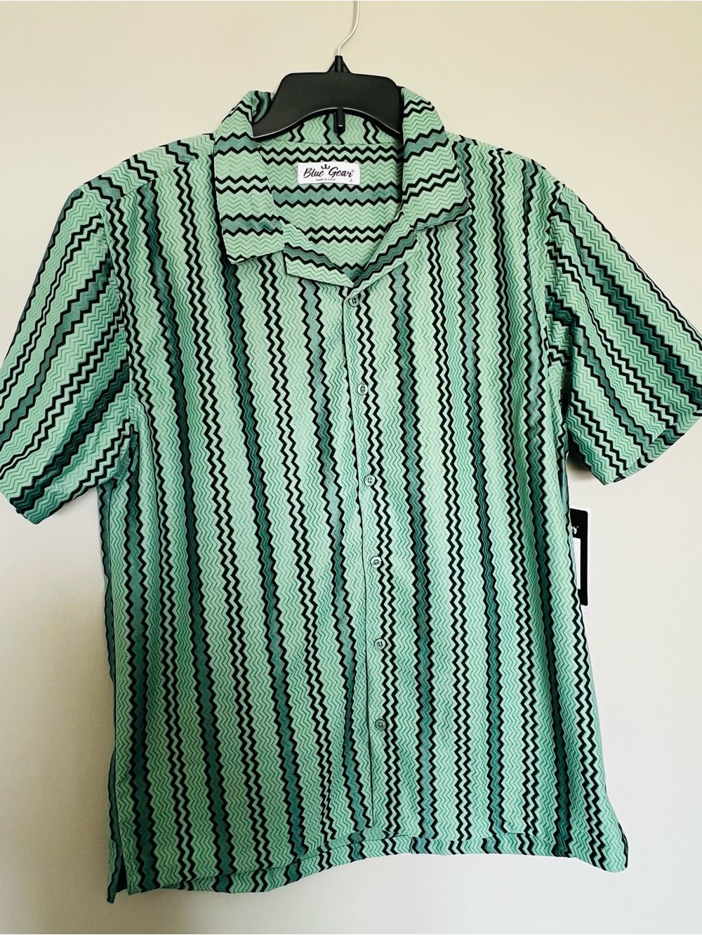 Blue Gear Mint Green Short-Sleeve Button-Down Shirt